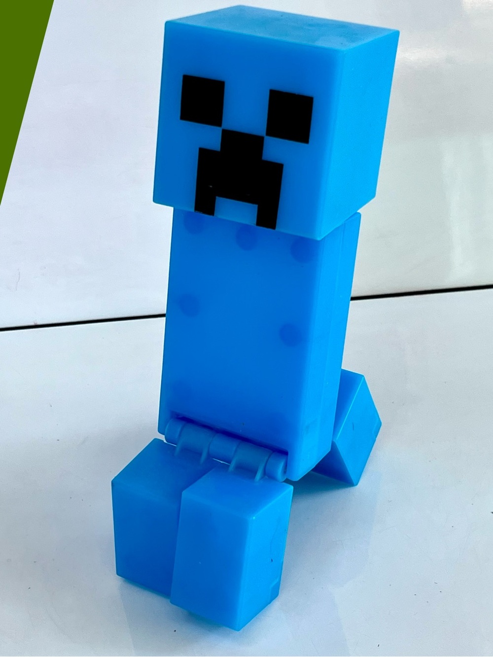 Large Minecraft Charged Creeper 8.5” Action Figure Poseable Blue